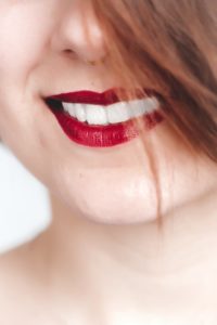 woman with white teeth